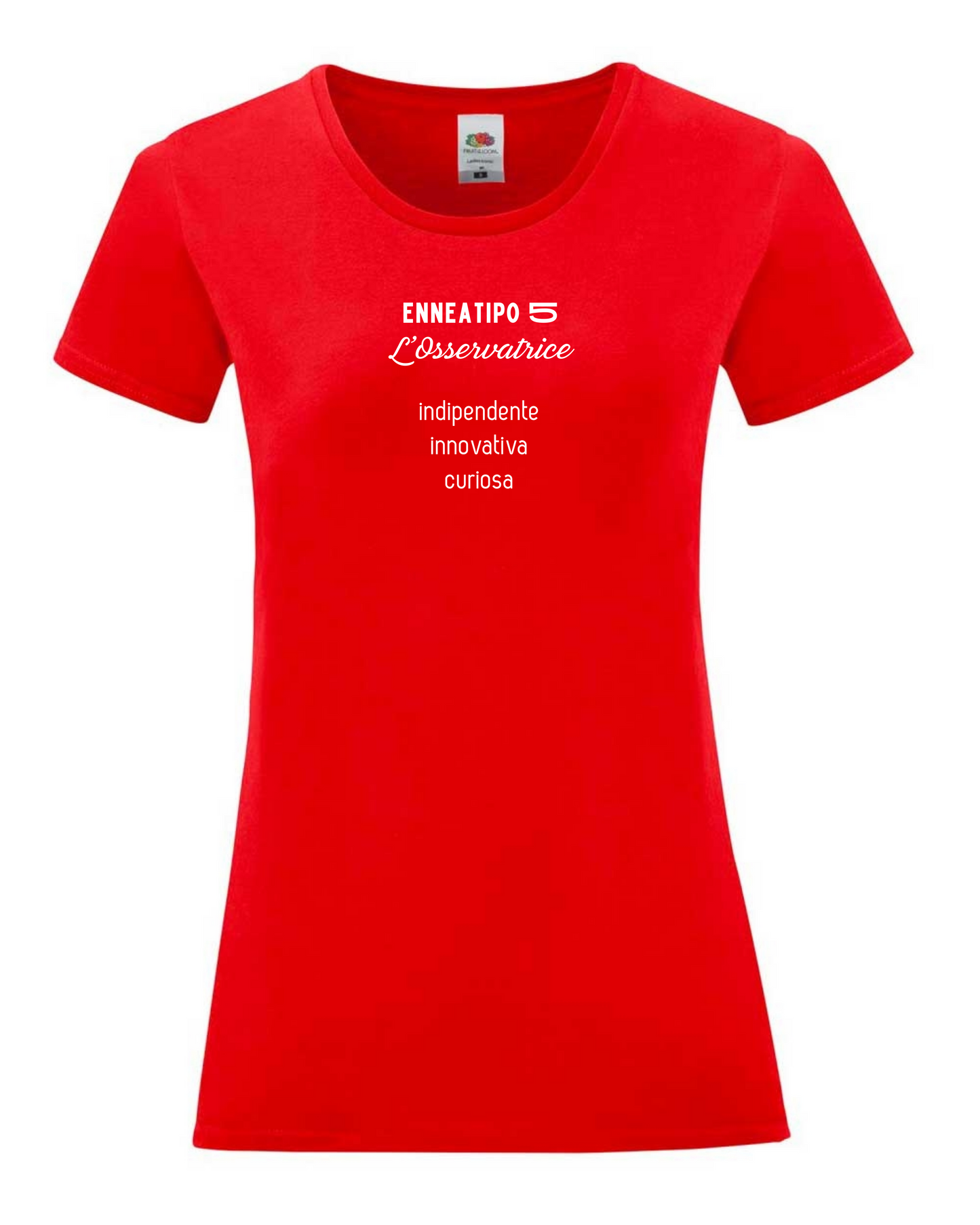 Maglietta Enneagramma, t shirt con descrizione Enneatipo 5, magliette a tema psicologia, bioenergetica, counseling, gestalt, yoga, mindfulness.
