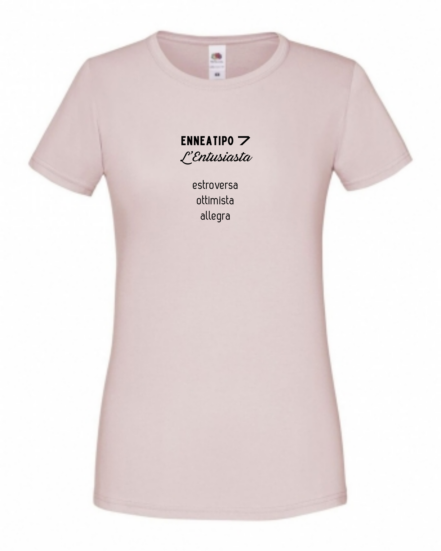 Maglietta Enneagramma, t shirt con descrizione Enneatipo 7, magliette a tema psicologia, bioenergetica, counseling, gestalt, yoga, mindfulness.