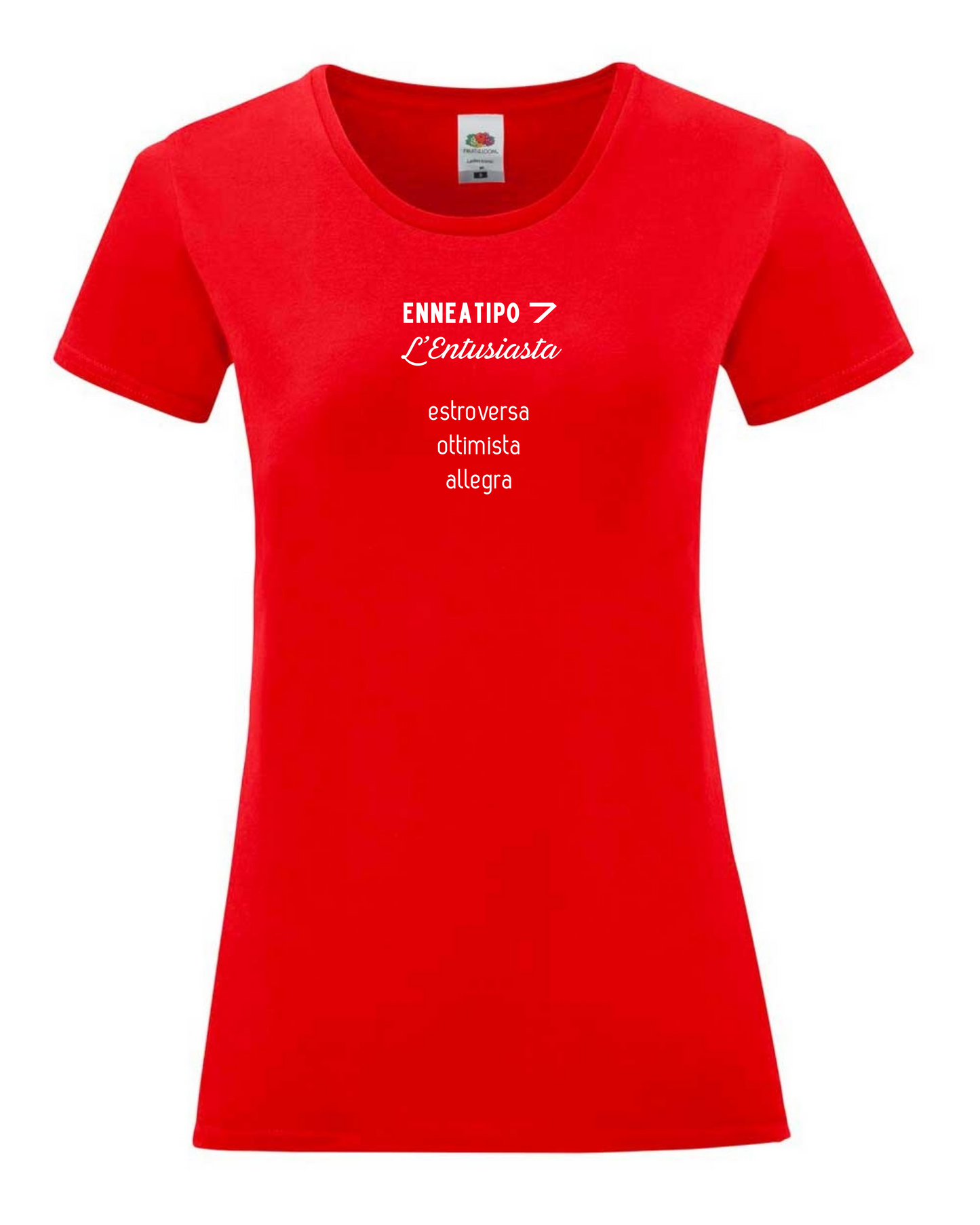 Maglietta Enneagramma, t shirt con descrizione Enneatipo 7, magliette a tema psicologia, bioenergetica, counseling, gestalt, yoga, mindfulness.