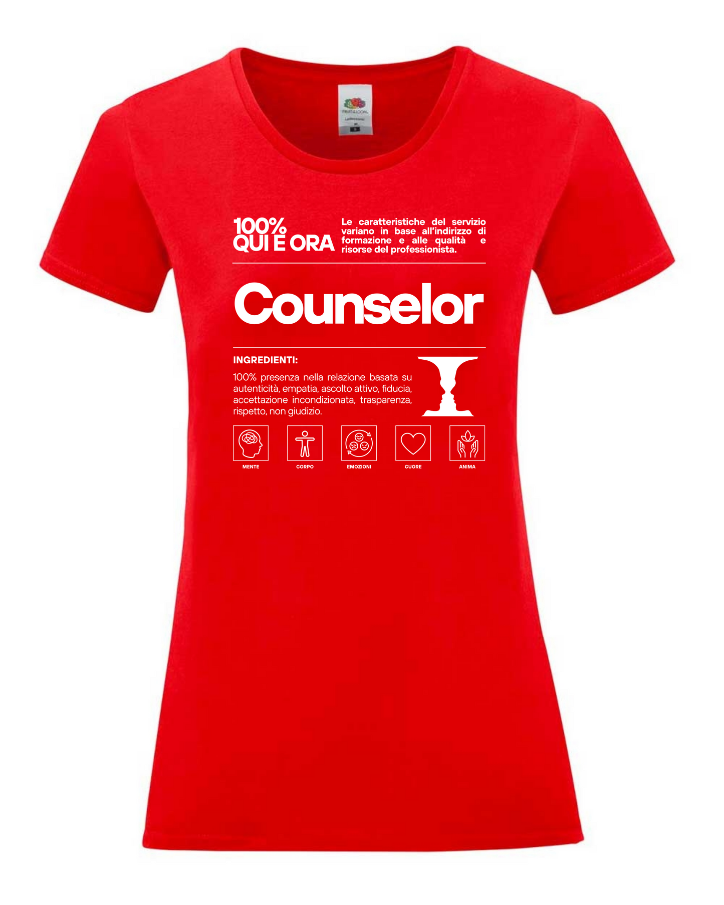 Maglietta a tema psicologia, bioenergetica, counseling, enneagramma, gestalt, yoga, mindfulness, ideali come regalo per amiche counselor e psicologhe.