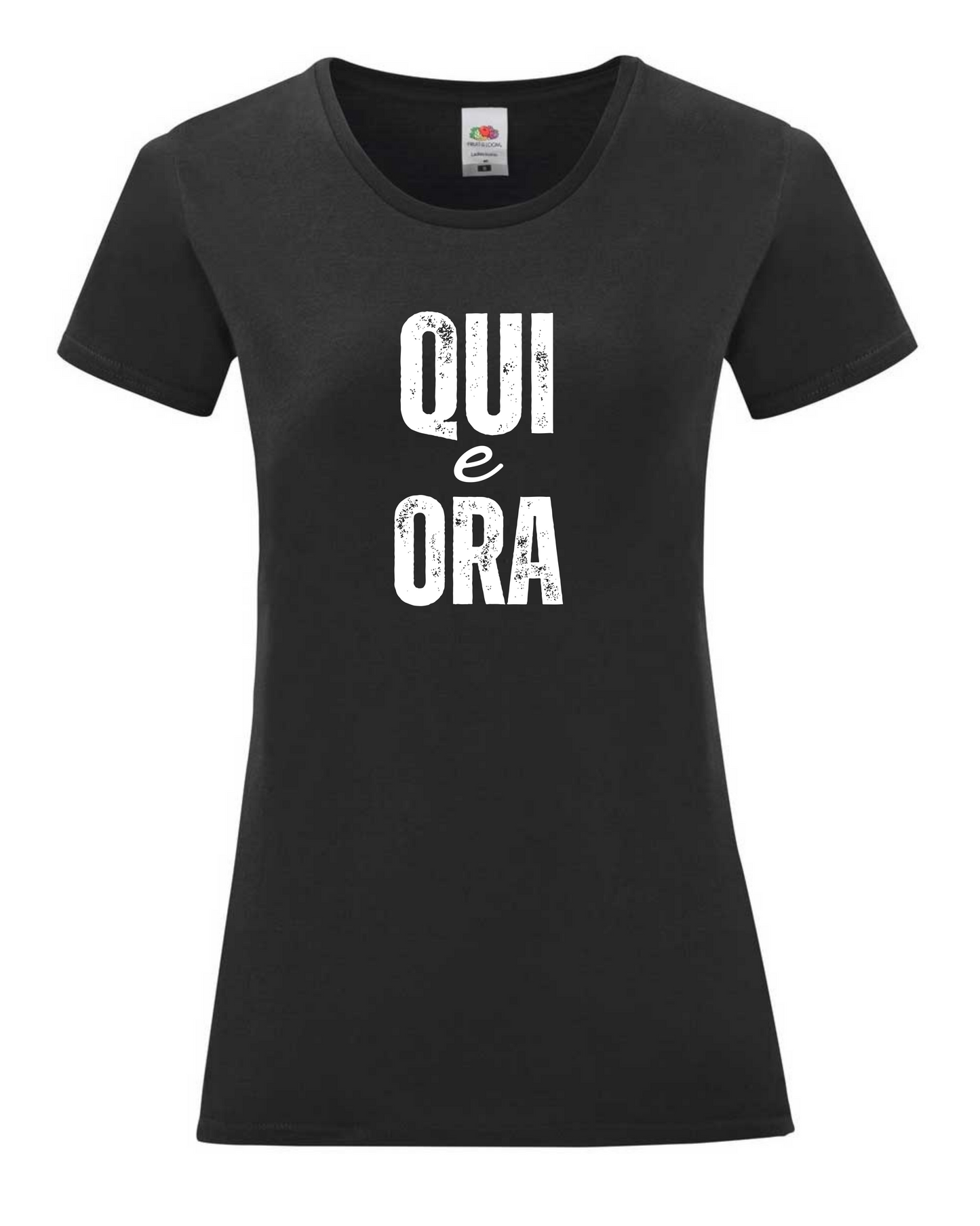 Maglietta Qui e Ora a tema psicologia, bioenergetica, enneagramma, counseling, gestalt, yoga, mindfulness, ideali come regalo per amiche appassionate, counselor e psicologhe.