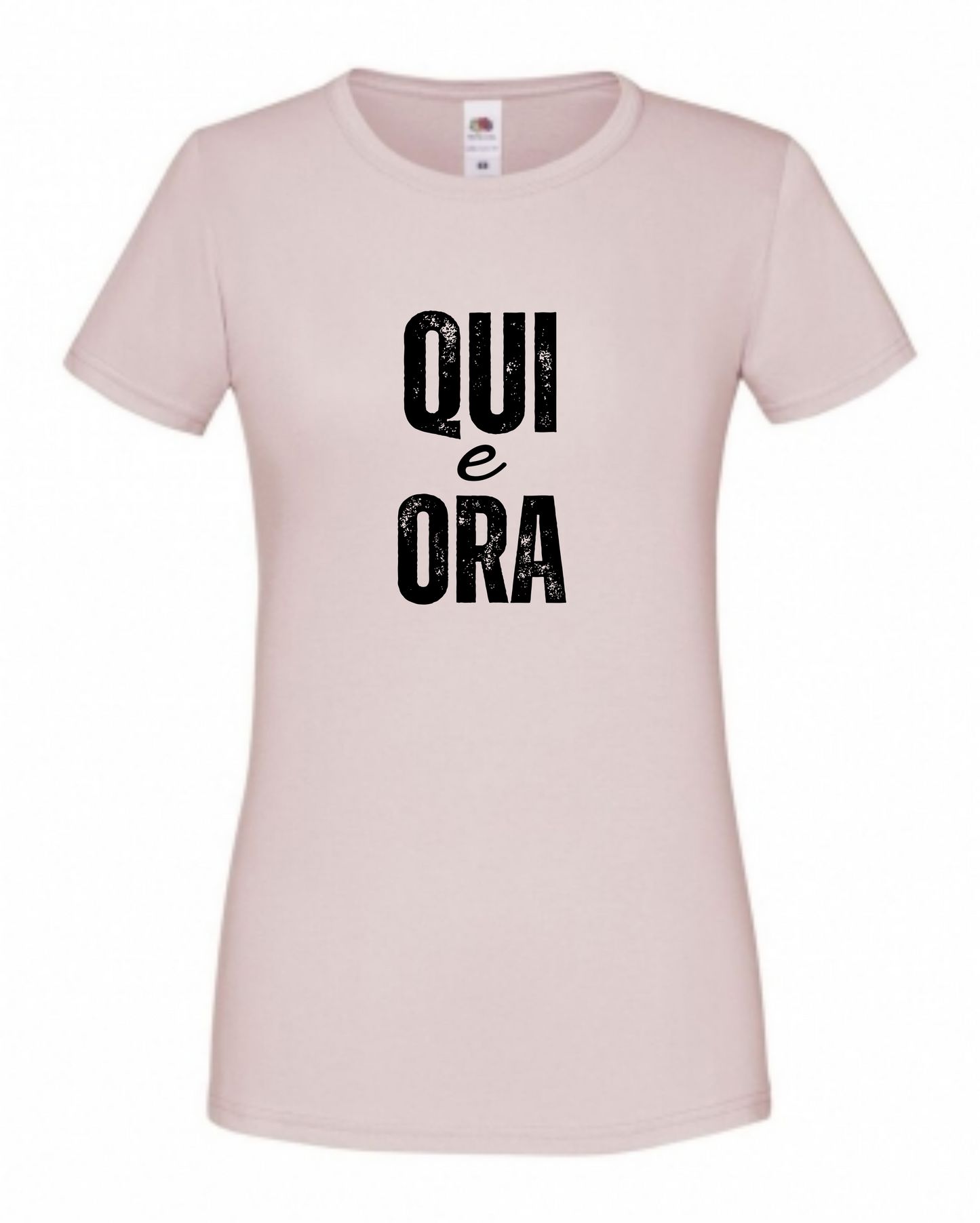 Maglietta Qui e Ora a tema psicologia, bioenergetica, enneagramma, counseling, gestalt, yoga, mindfulness, ideali come regalo per amiche appassionate, counselor e psicologhe.