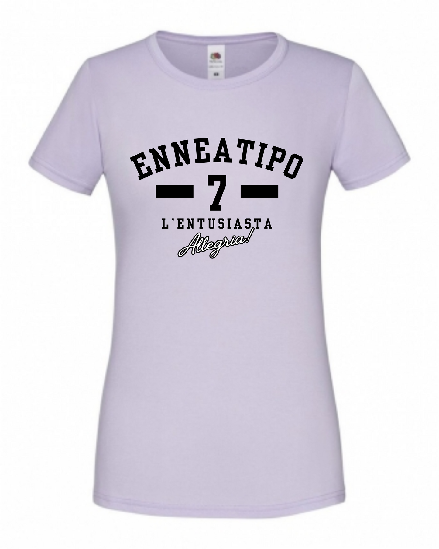 Maglietta Enneagramma, t shirt con descrizione Enneatipo 7, magliette a tema psicologia, bioenergetica, counseling, gestalt, yoga, mindfulness.