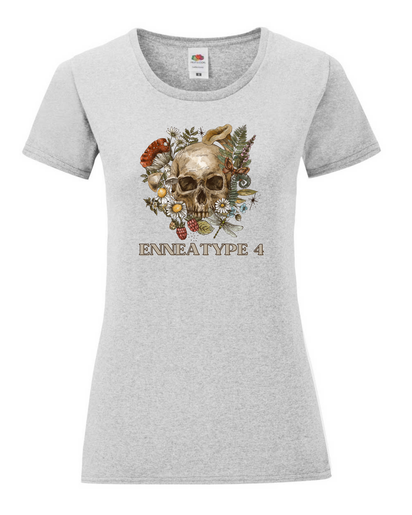 Maglietta Enneagramma, t shirt con design grafico Enneatipo 4, magliette a tema psicologia, bioenergetica, counseling, gestalt, yoga, mindfulness. 