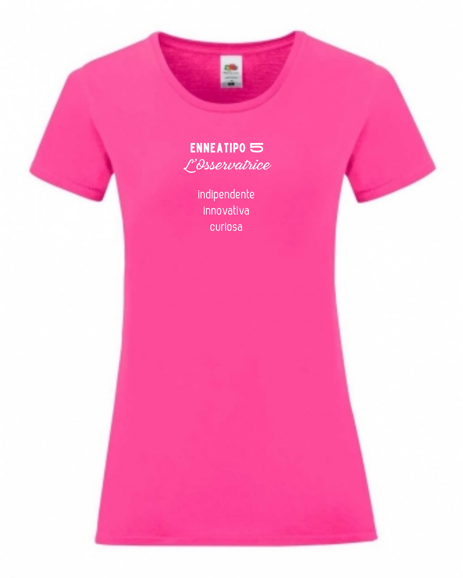 Maglietta Enneagramma, t shirt con descrizione Enneatipo 5, magliette a tema psicologia, bioenergetica, counseling, gestalt, yoga, mindfulness. 