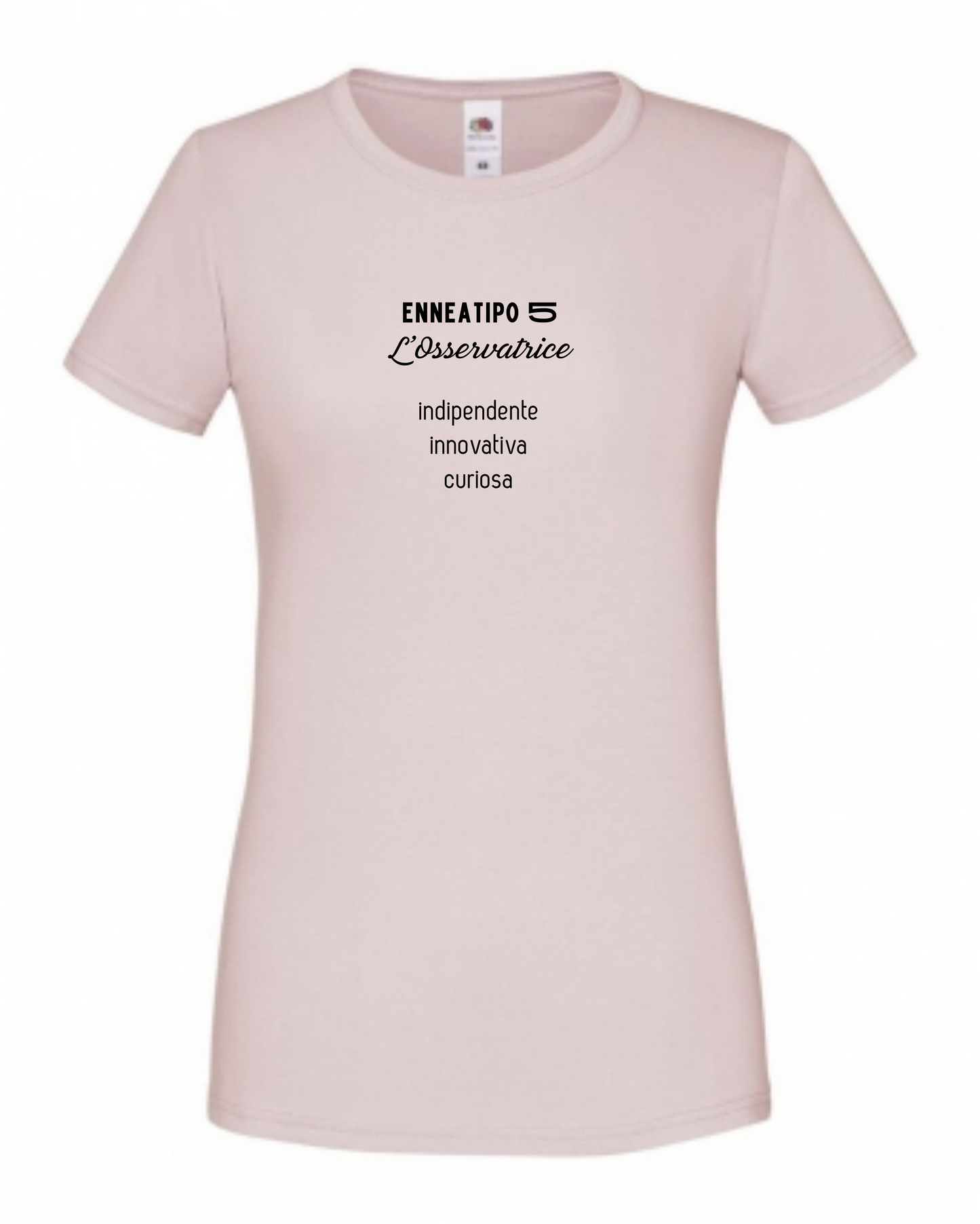 Maglietta Enneagramma, t shirt con descrizione Enneatipo 5, magliette a tema psicologia, bioenergetica, counseling, gestalt, yoga, mindfulness. 