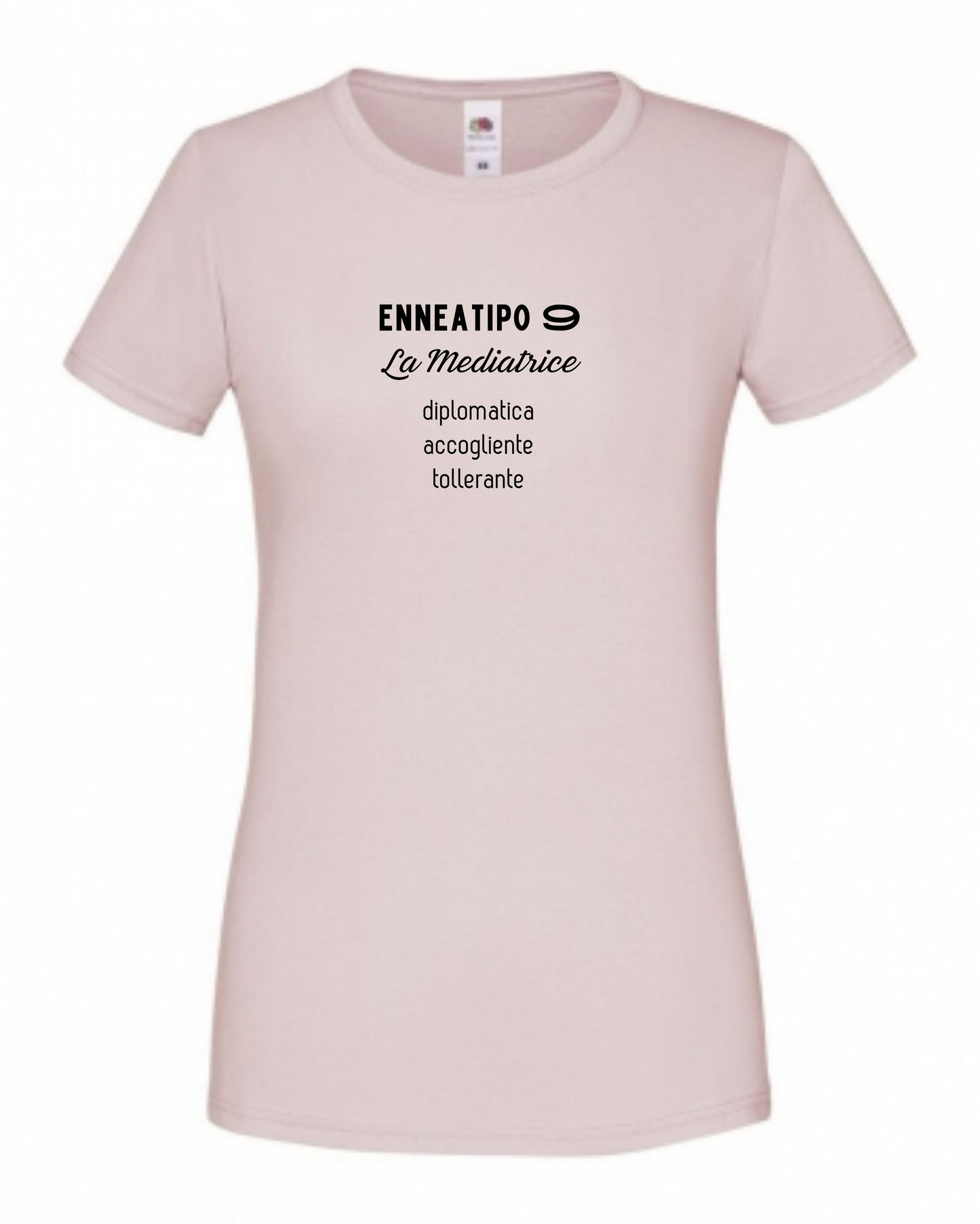 Maglietta Enneagramma, t shirt con descrizione Enneatipo 9, magliette a tema psicologia, bioenergetica, counseling, gestalt, yoga, mindfulness. 