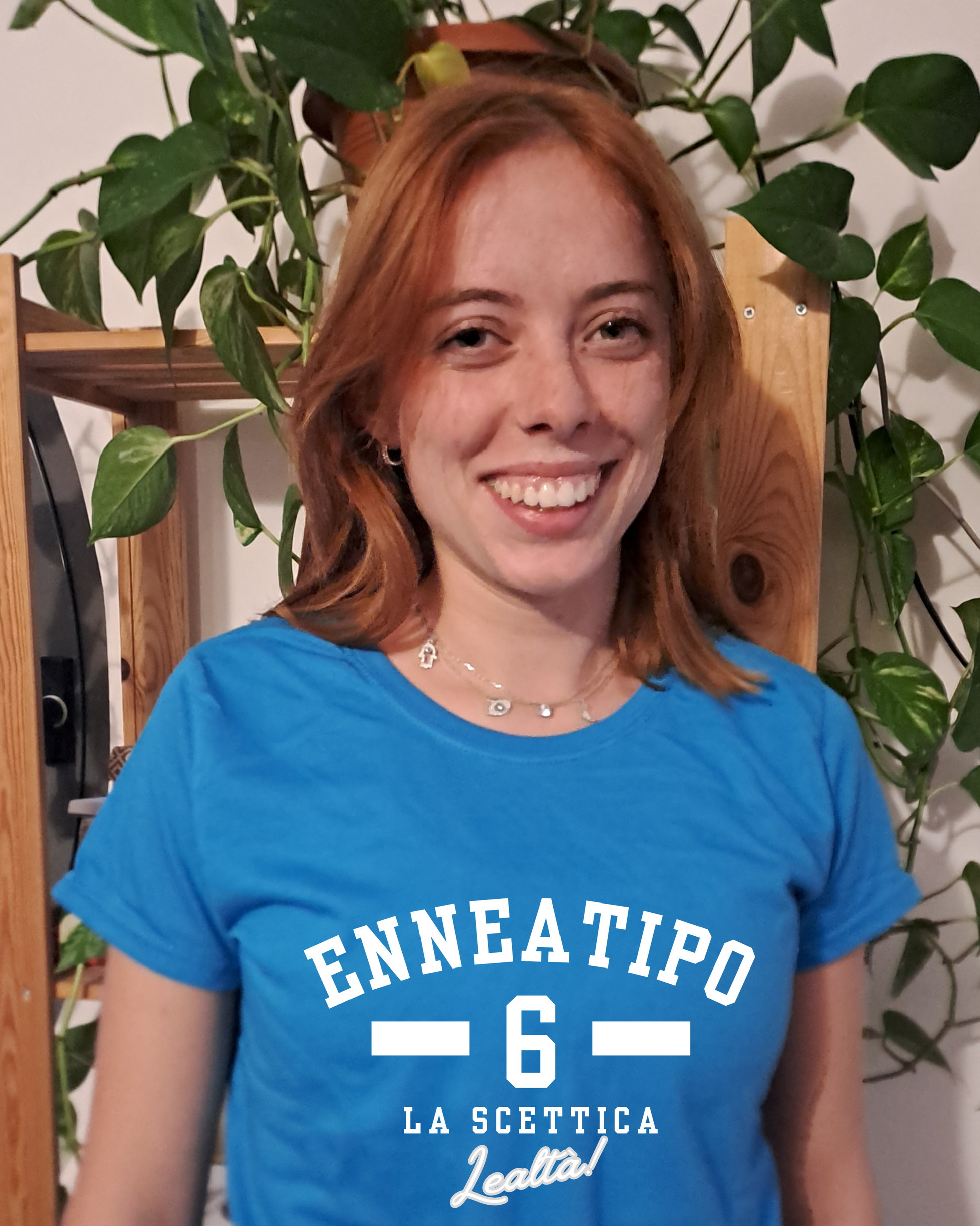 Maglietta Enneagramma, t shirt con descrizione Enneatipo 6, magliette a tema psicologia, bioenergetica, counseling, gestalt, yoga, mindfulness. 