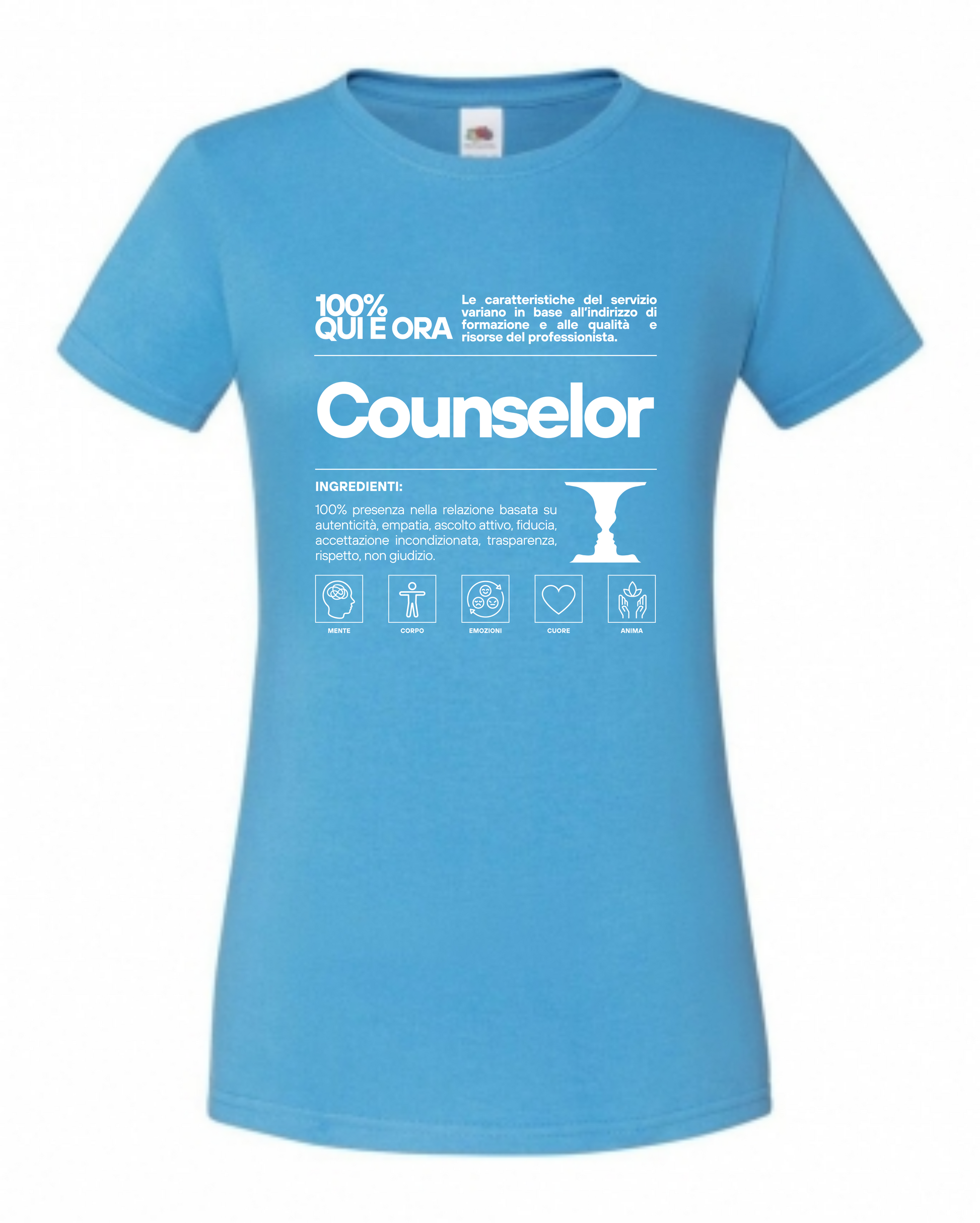 Maglietta a tema psicologia, bioenergetica, counseling, enneagramma, gestalt, yoga, mindfulness, ideali come regalo per amiche counselor e psicologhe. 