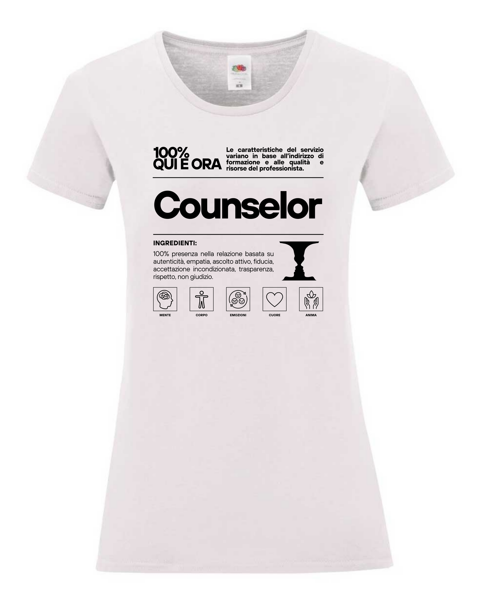 Maglietta a tema psicologia, bioenergetica, counseling, enneagramma, gestalt, yoga, mindfulness, ideali come regalo per amiche counselor e psicologhe. 