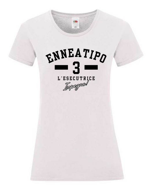 Maglietta Enneagramma, t shirt con descrizione Enneatipo 3, magliette a tema psicologia, bioenergetica, counseling, gestalt, yoga, mindfulness. 