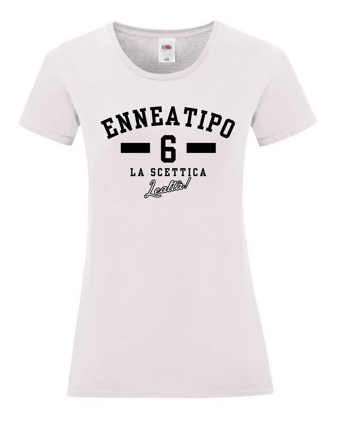 Maglietta Enneagramma, t shirt con descrizione Enneatipo 6, magliette a tema psicologia, bioenergetica, counseling, gestalt, yoga, mindfulness. 