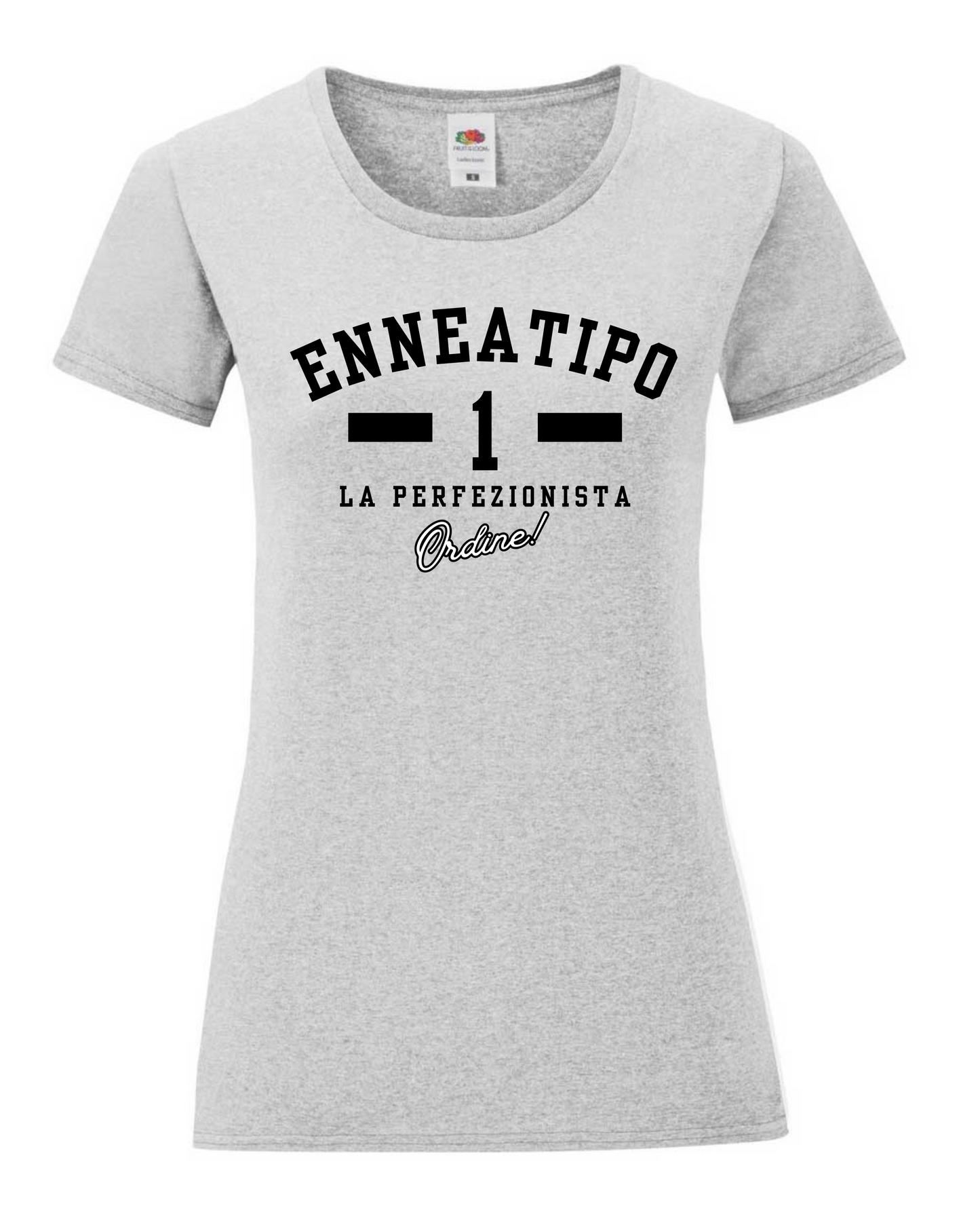 Maglietta Enneagramma con descrizione Enneatipo 1, a tema psicologia, bioenergetica, counseling, gestalt, yoga, mindfulness. T shirt ideali come regalo