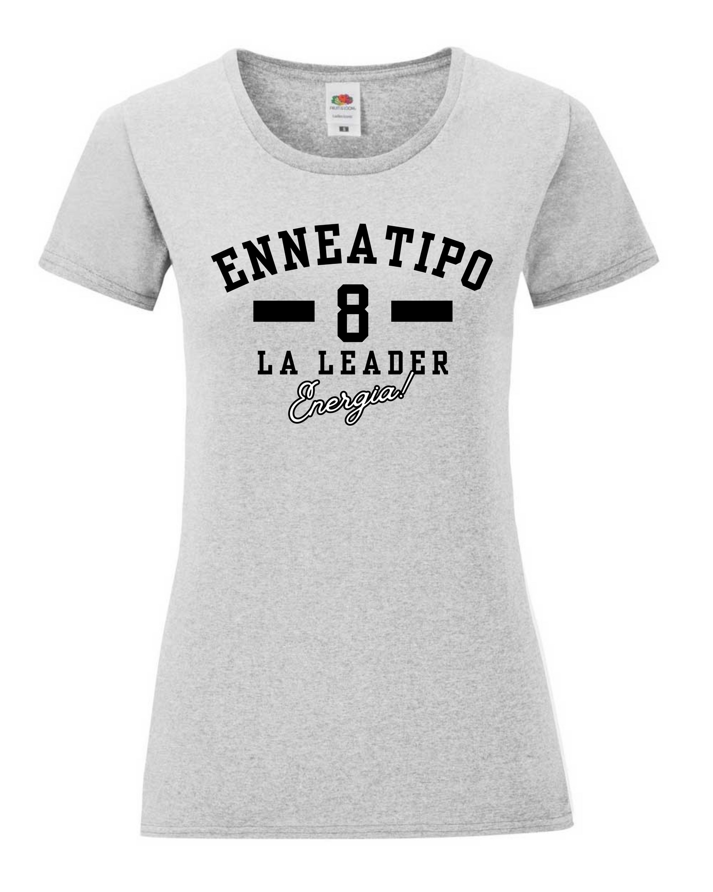 Maglietta Enneagramma, t shirt con descrizione Enneatipo 8, magliette a tema psicologia, bioenergetica, counseling, gestalt, yoga, mindfulness. 