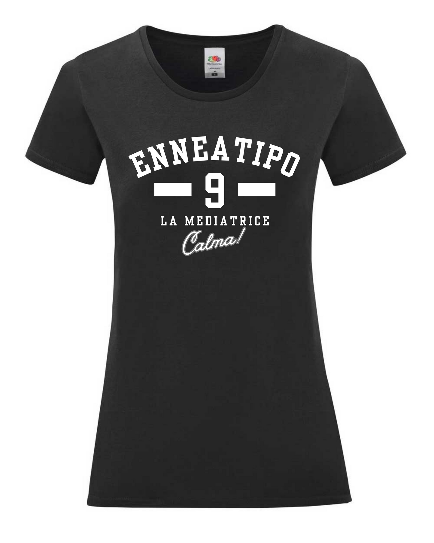 Maglietta Enneagramma, t shirt con descrizione Enneatipo 9, magliette a tema psicologia, bioenergetica, counseling, gestalt, yoga, mindfulness. 
